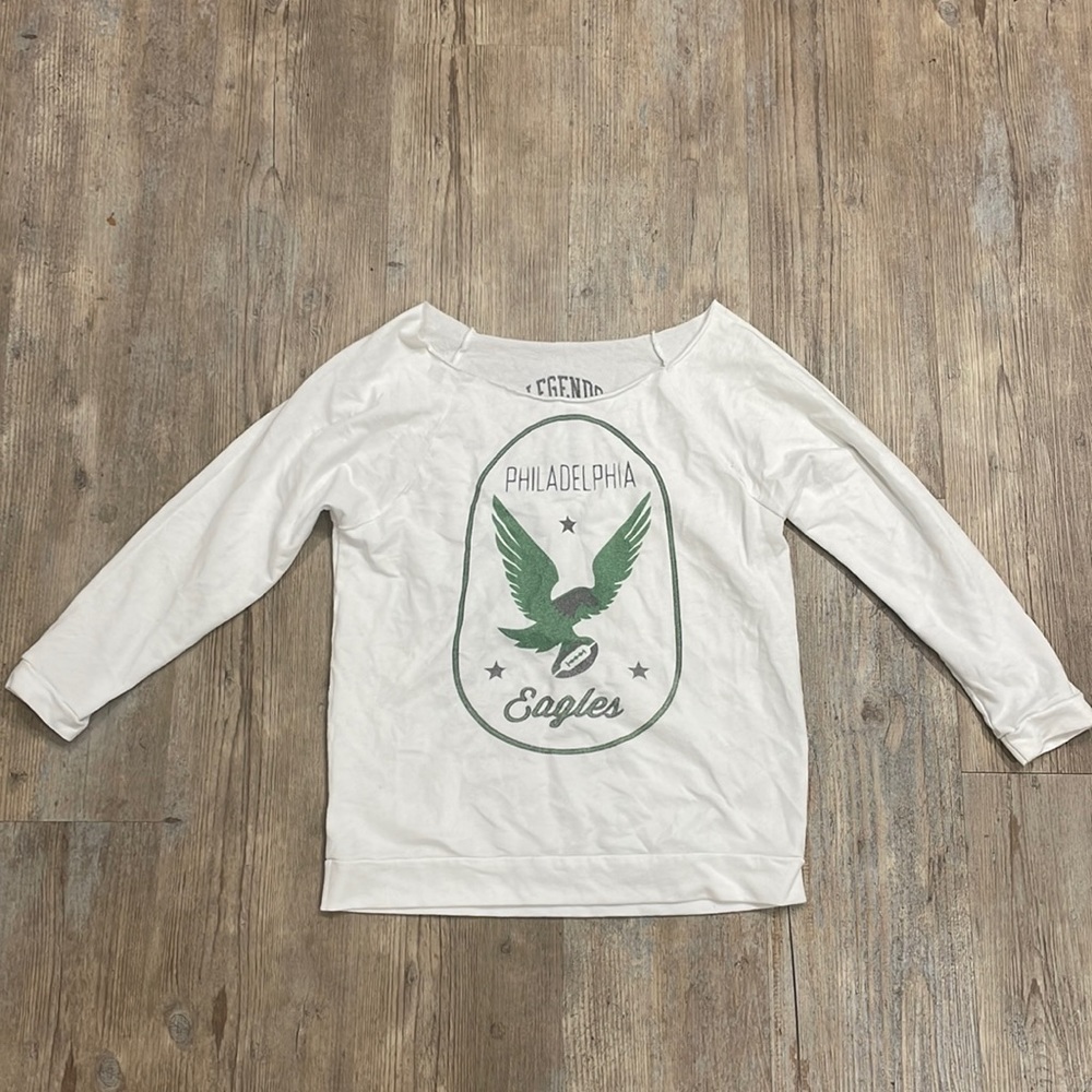 LEGENDS womens off the shoulder eagles top